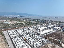 China Nuclear Tianwan Tidal Flat PV Construction