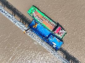 China Nuclear Tianwan Tidal Flat PV Construction