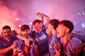 Naples Fans Celebrate Napoli s Scudetto Victory in Italy