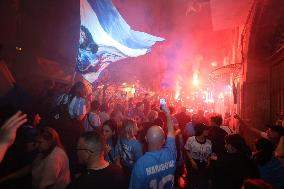Naples Fans Celebrate Napoli s Scudetto Victory in Italy