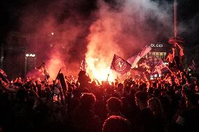 Naples Fans Celebrate Napoli s Scudetto Victory in Italy