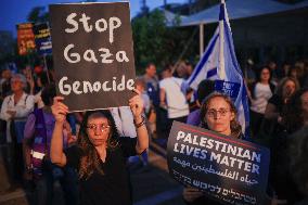 Anti War Protesting At The Tel Aviv - Israel