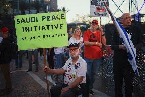 Anti War Protesting At The Tel Aviv - Israel