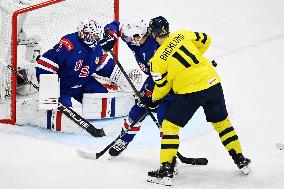 ICE HOCKEY WC SEMI FINAL SWEDEN-USA