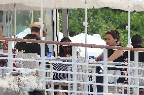 Cannes - Mariska Hargitay with her Family at Eden ROC