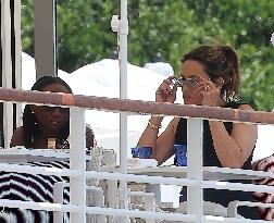 Cannes - Mariska Hargitay with her Family at Eden ROC