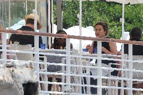 Cannes - Mariska Hargitay with her Family at Eden ROC