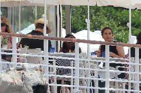 Cannes - Mariska Hargitay with her Family at Eden ROC