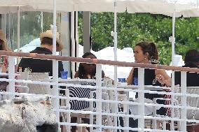 Cannes - Mariska Hargitay with her Family at Eden ROC