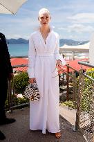 Cannes Elle Fanning leaves Hotel Martinez MP