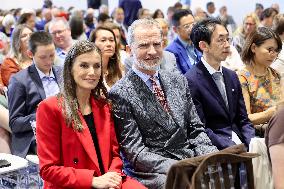 King And Queen Of Spain With The Infanta Sofia On Her Graduation - UK
