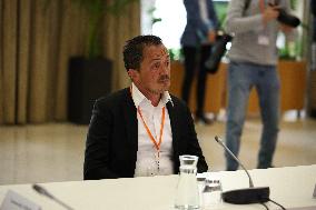 PM Francois Bayrou at a meeting with taxi federations - Paris