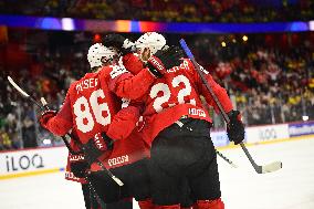 ICE HOCKEY WC SEMI FINAL SWITZERLAND-DENMARK