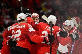 ICE HOCKEY WC SEMI FINAL SWITZERLAND-DENMARK