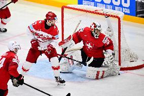 ICE HOCKEY WC SEMI FINAL SWITZERLAND-DENMARK