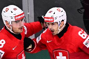 ICE HOCKEY WC SEMI FINAL SWITZERLAND-DENMARK