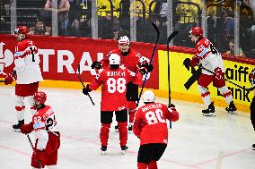 ICE HOCKEY WC SEMI FINAL SWITZERLAND-DENMARK