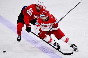 ICE HOCKEY WC SEMI FINAL SWITZERLAND-DENMARK