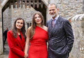 Spanish Royal Couple Attend Graduation Of Princess Sofia - UK