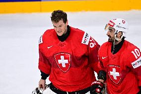 ICE HOCKEY WC SEMI FINAL SWITZERLAND-DENMARK