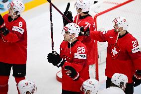 ICE HOCKEY WC SEMI FINAL SWITZERLAND-DENMARK