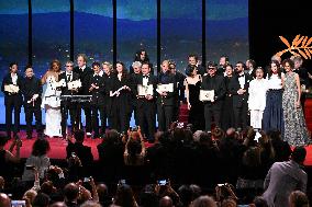 Cannes Closing Ceremony AM