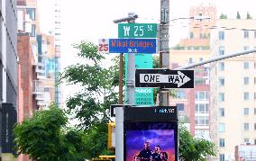 NYC and Department of Transportation honoring New York Knicks