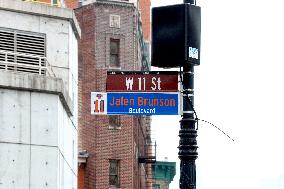 NYC and Department of Transportation honoring New York Knicks