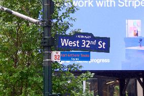NYC and Department of Transportation honoring New York Knicks