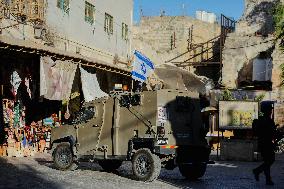Settlers Storm The Old City Of Hebron