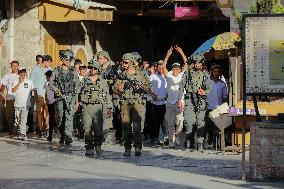 Settlers Storm The Old City Of Hebron