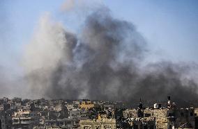 Airstrike Hits Jabalia Refugee Camp in Gaza
