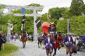 Traditional horse festival in Fukushima Prefecture