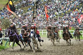 Traditional horse festival in Fukushima Prefecture