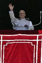 Pope Leo XIV Delivers His Blessing To The Faithful - Vatican