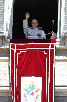 Pope Leo XIV Delivers His Blessing To The Faithful - Vatican