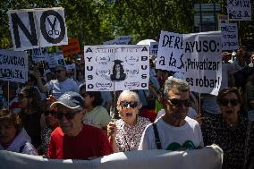 Rally For Public Health Care - Madrid
