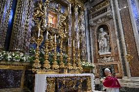 Pope Leo XIV Visits Basilica of St. Mary Major - Rome