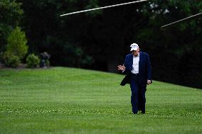 President Donald Trump Returns to the White House on Memorial Day Weekend