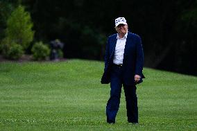 President Donald Trump Returns to the White House on Memorial Day Weekend