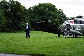 President Donald Trump Returns to the White House on Memorial Day Weekend