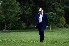 President Donald Trump Returns to the White House on Memorial Day Weekend