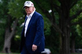 President Donald Trump Returns to the White House on Memorial Day Weekend