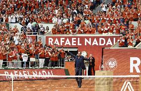 Tennis: French Open ceremony for Nadal