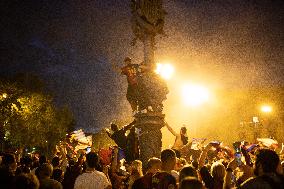 Barcelona F.C Fans Celebrate 28th Title