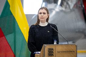 The Baltic defense ministers in Estonia