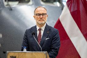The Baltic defense ministers in Estonia