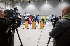 The Baltic defense ministers in Estonia