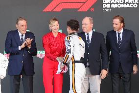 Royals At Monaco Grand Prix Podium - Monte Carlo