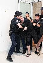 Piotr Pavlenski Arrested During the Trial of Mimi Marchand - Paris